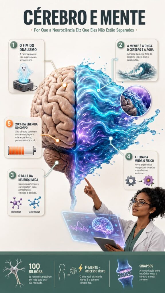 Infogrático mente e cérebro