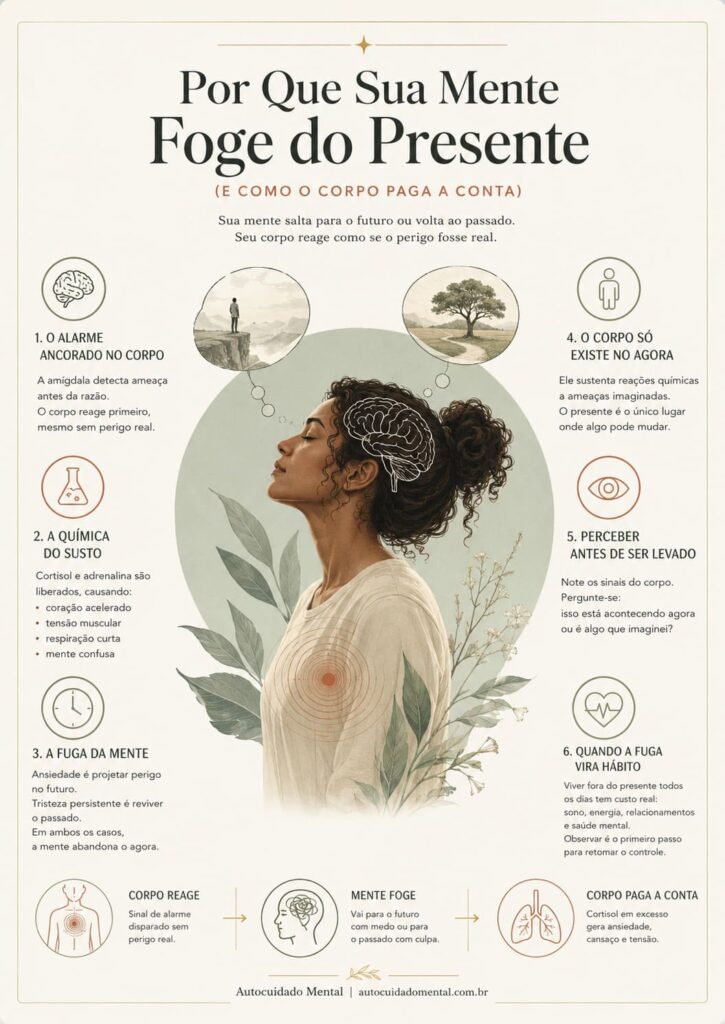 mente foge do presente